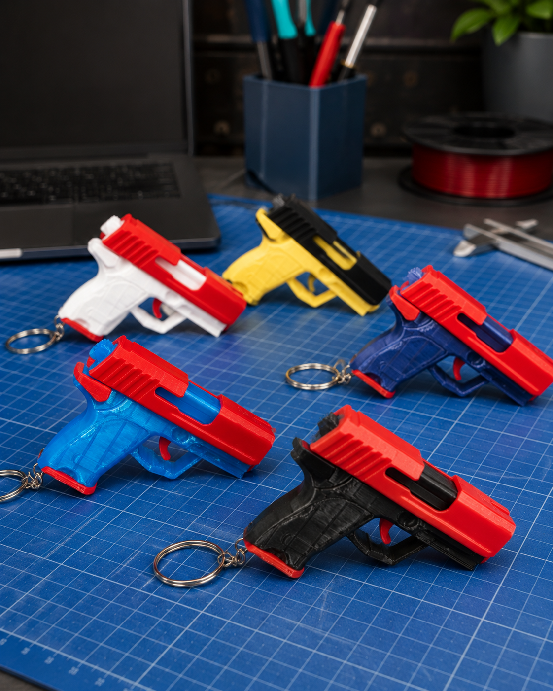 Hands up! Keychain