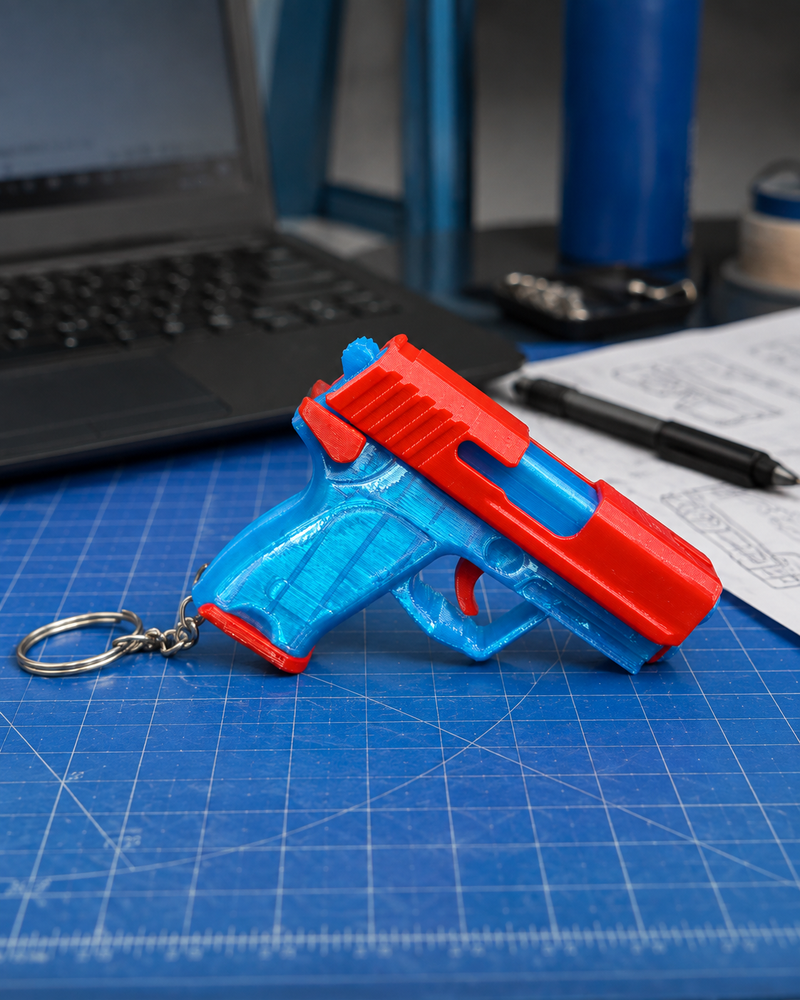 Hands up! Keychain