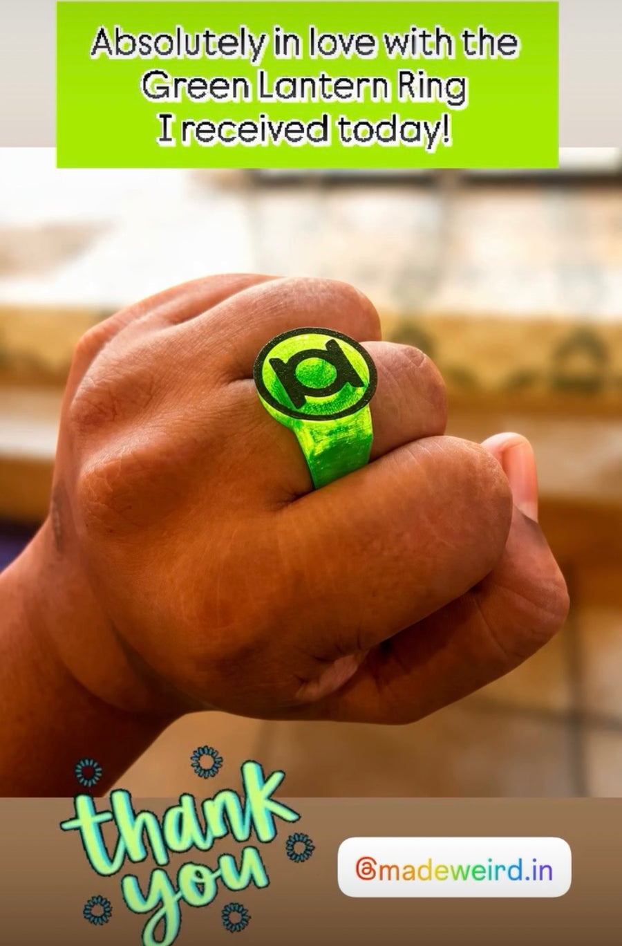Made Weird Lantern Corps customer photo