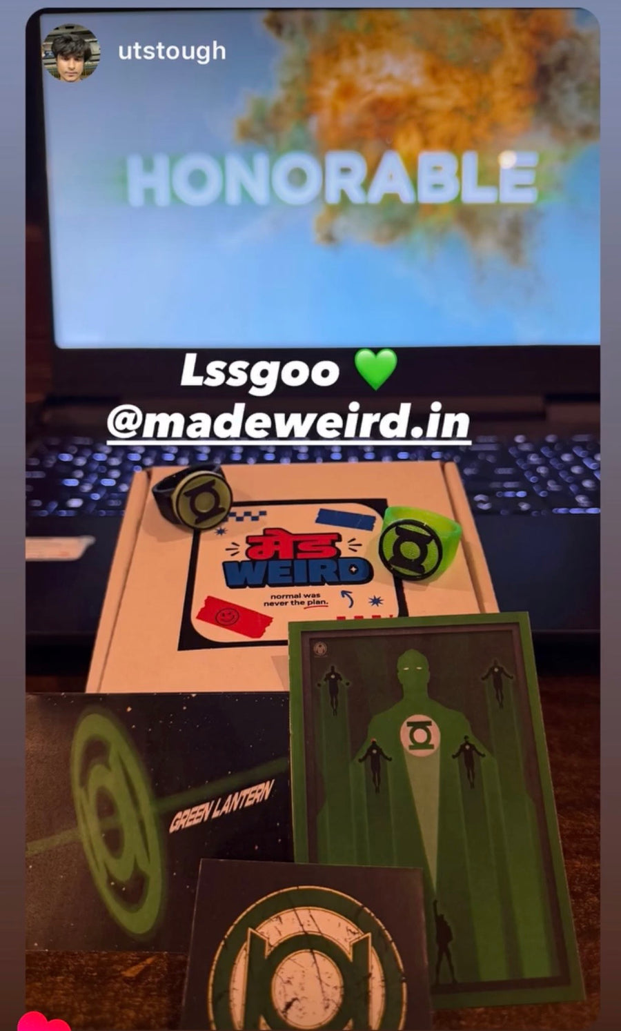 Made Weird Lantern Corps customer photo
