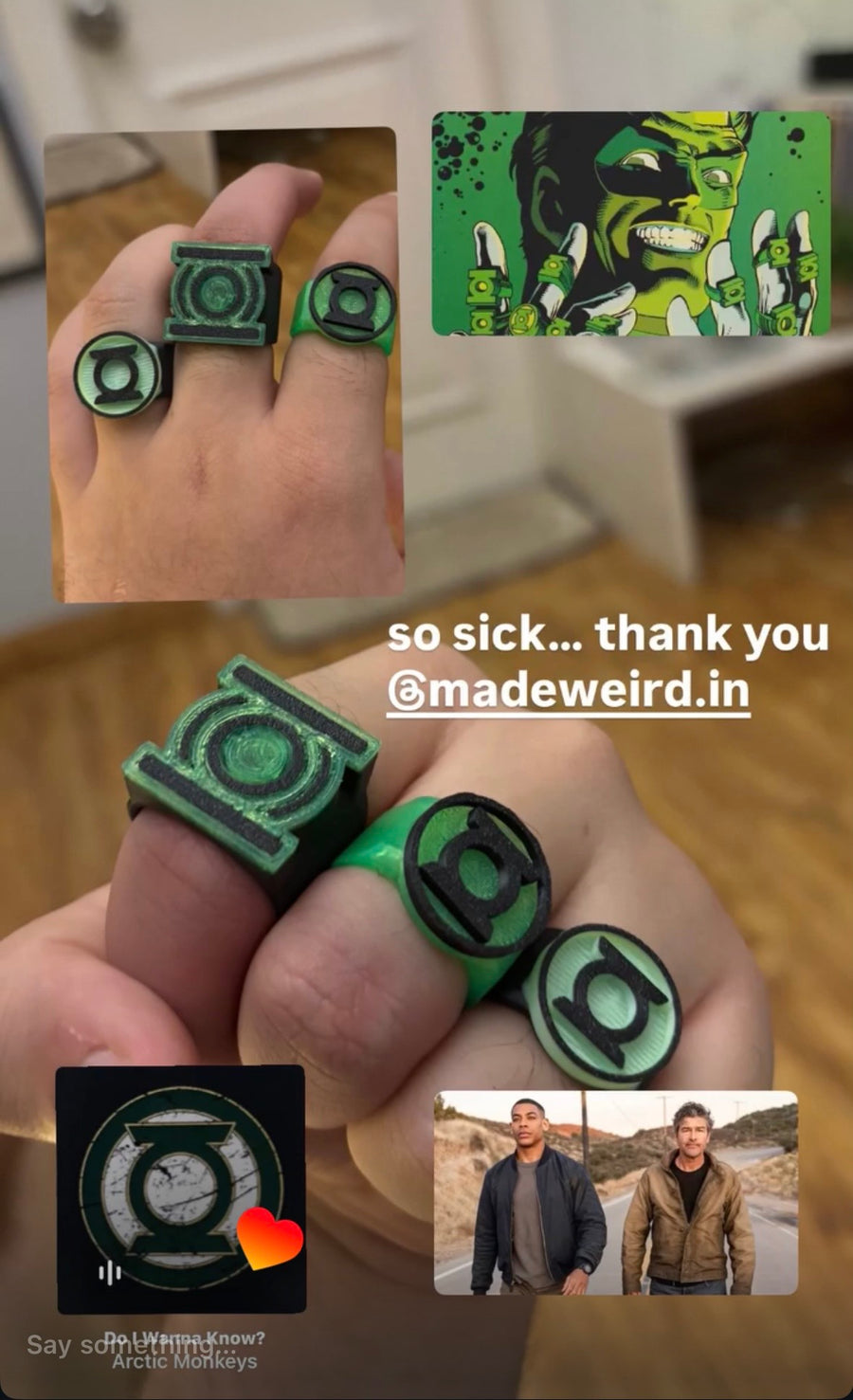Made Weird Lantern Corps customer photo