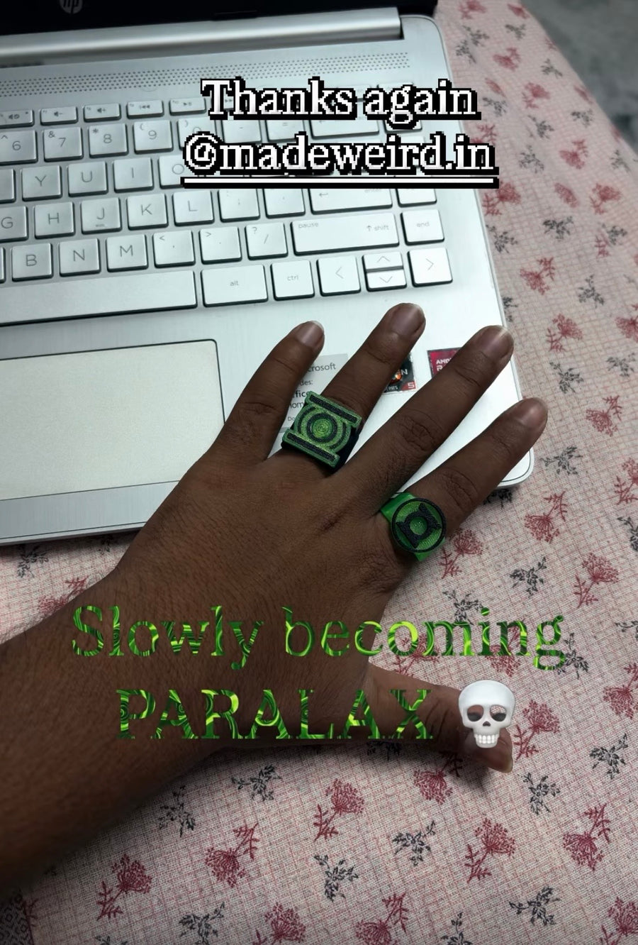 Made Weird Lantern Corps customer photo