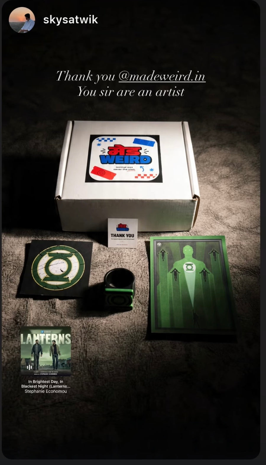 Made Weird Lantern Corps customer photo